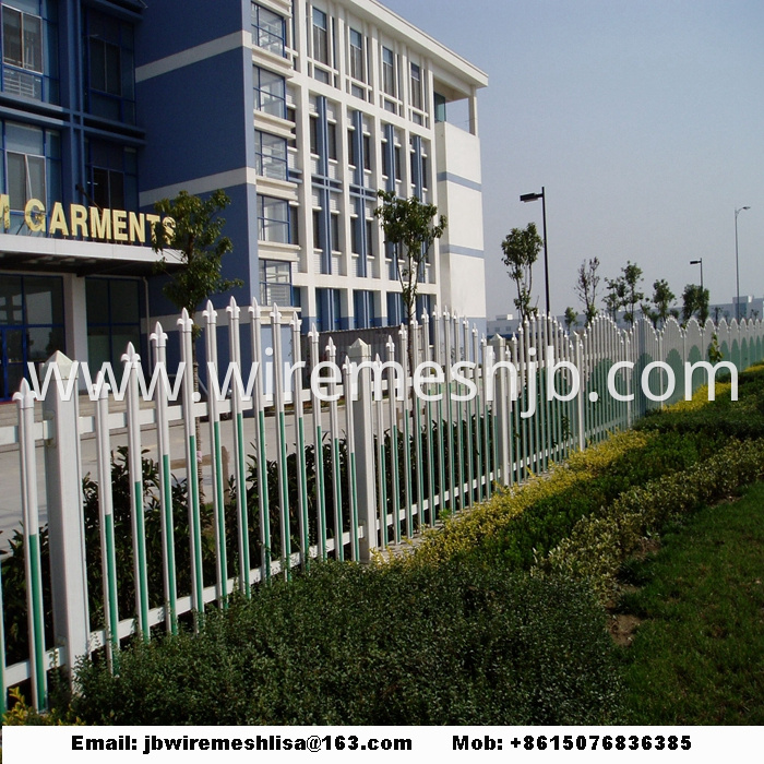 Plastic Garden Fence /PVC Steel Picket Fence